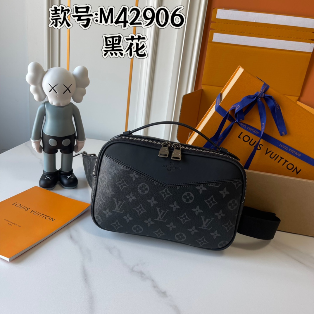 ルイヴィトン ウエストポーチ  M42906  Monogram Eclipse LVスーパーコピーバッグN品国内発送後払い代引き可能信用できるサイト